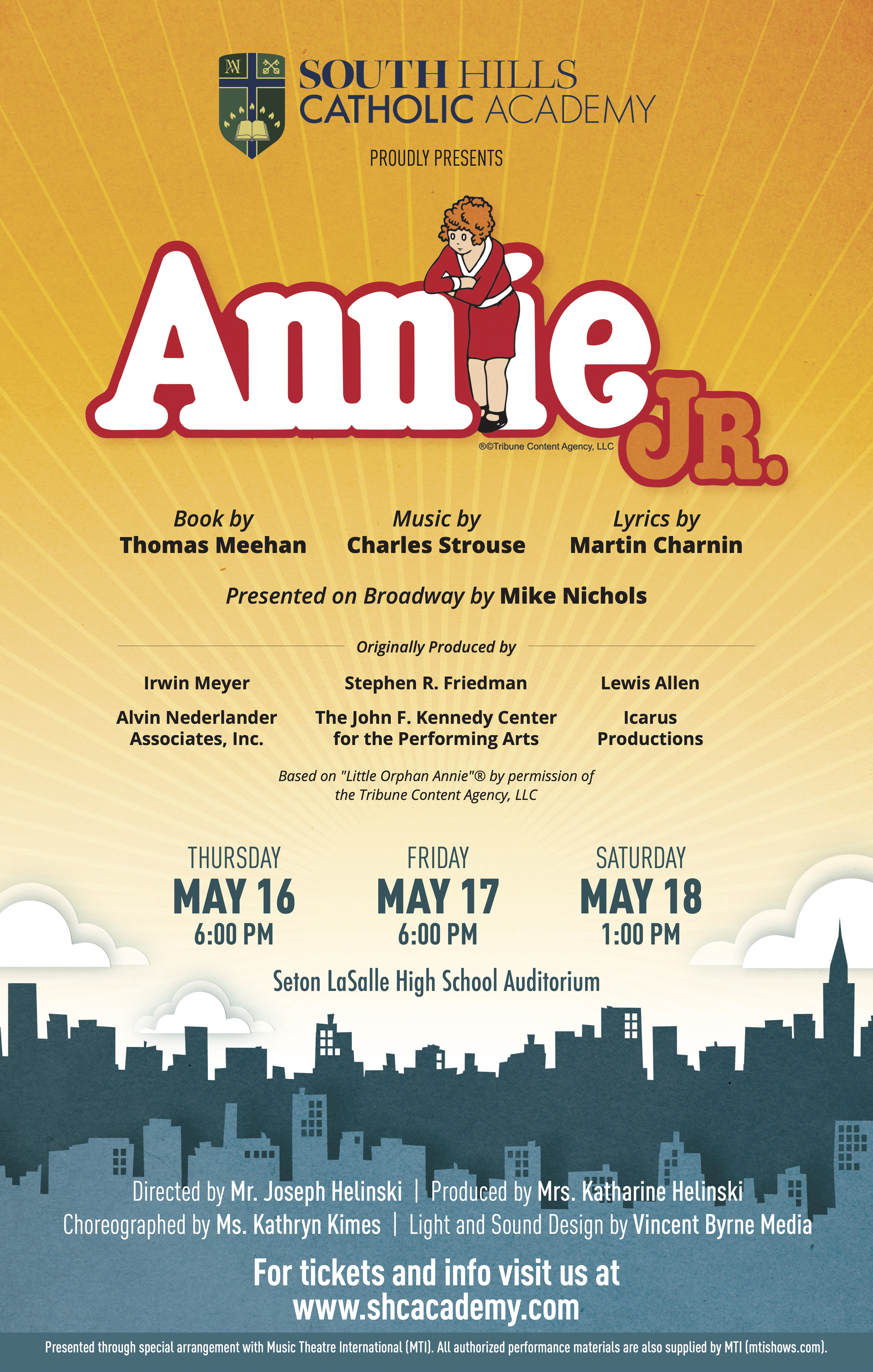 SHCA Presents, "Annie, Jr."