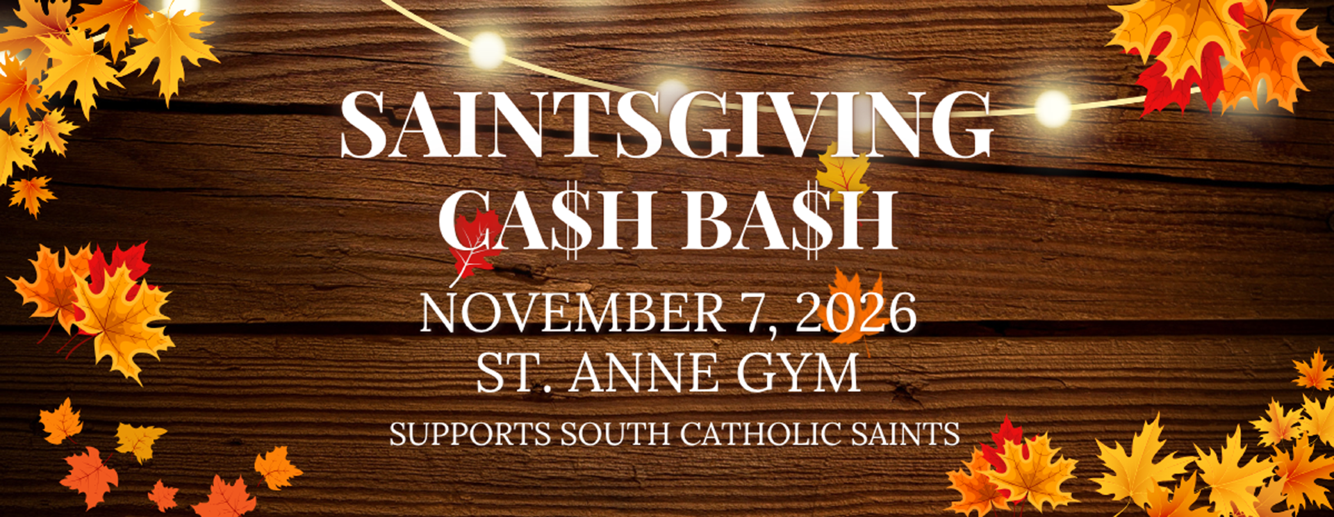 SAINTSGIVING Cash Bash